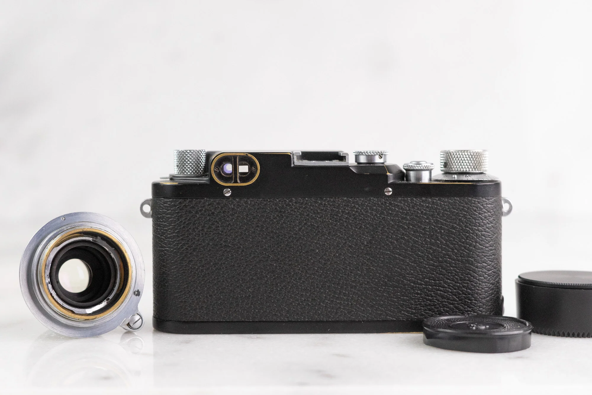 Leica IIIc - Professional Black Repaint - 35mm Film Camera with